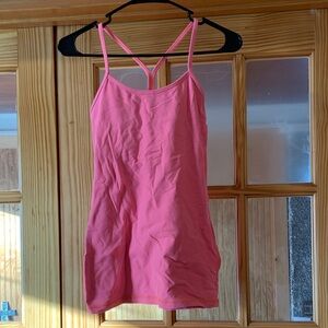 Women's Lululemon Pastel Pink Power Y Athletic Stretch Racerback Tank Top 4